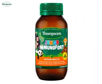Thompson's 汤普森 儿童综合矿物质维生素营养免疫片 90片（每单限购2件）